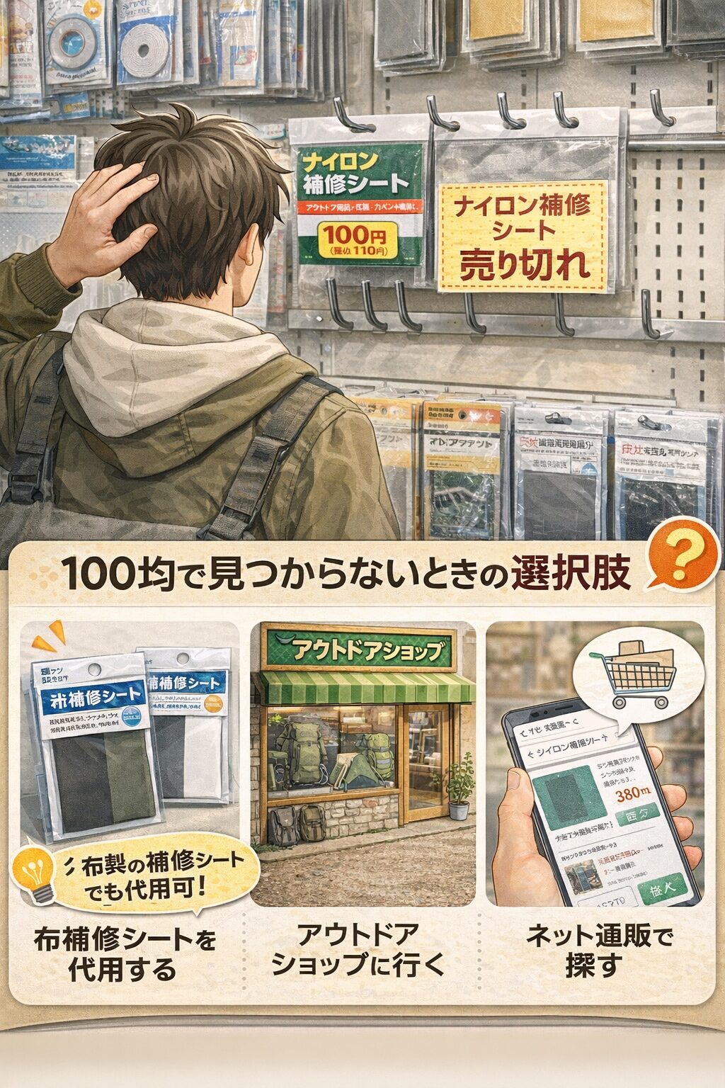 100均で見つからないときの選択肢