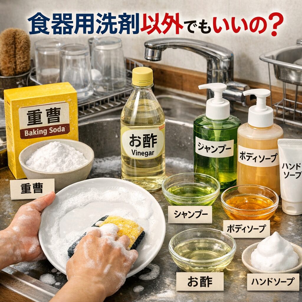 食器洗いに「食器用洗剤以外」を使ってもいいの？
