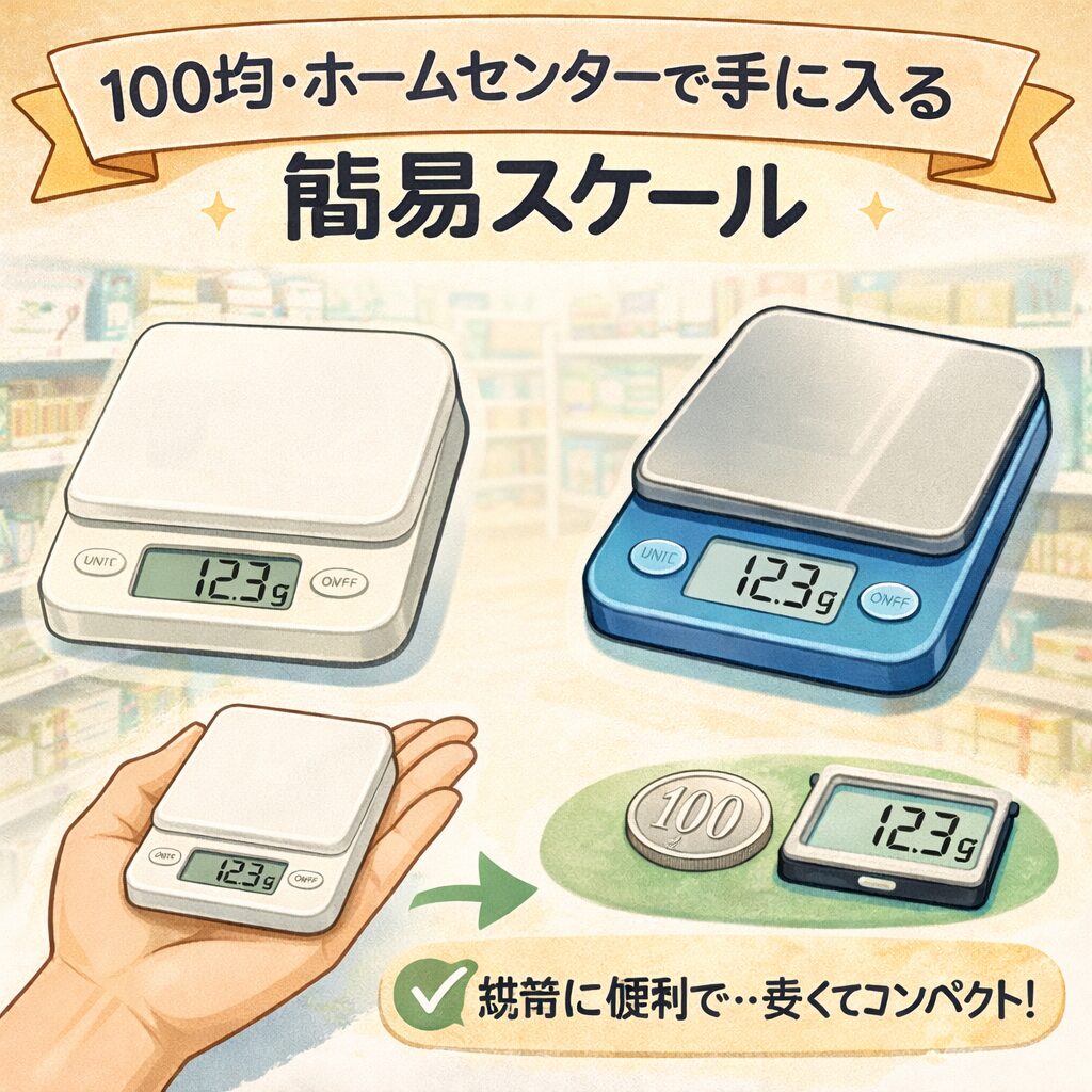 100均・ホームセンターで手に入る簡易スケール