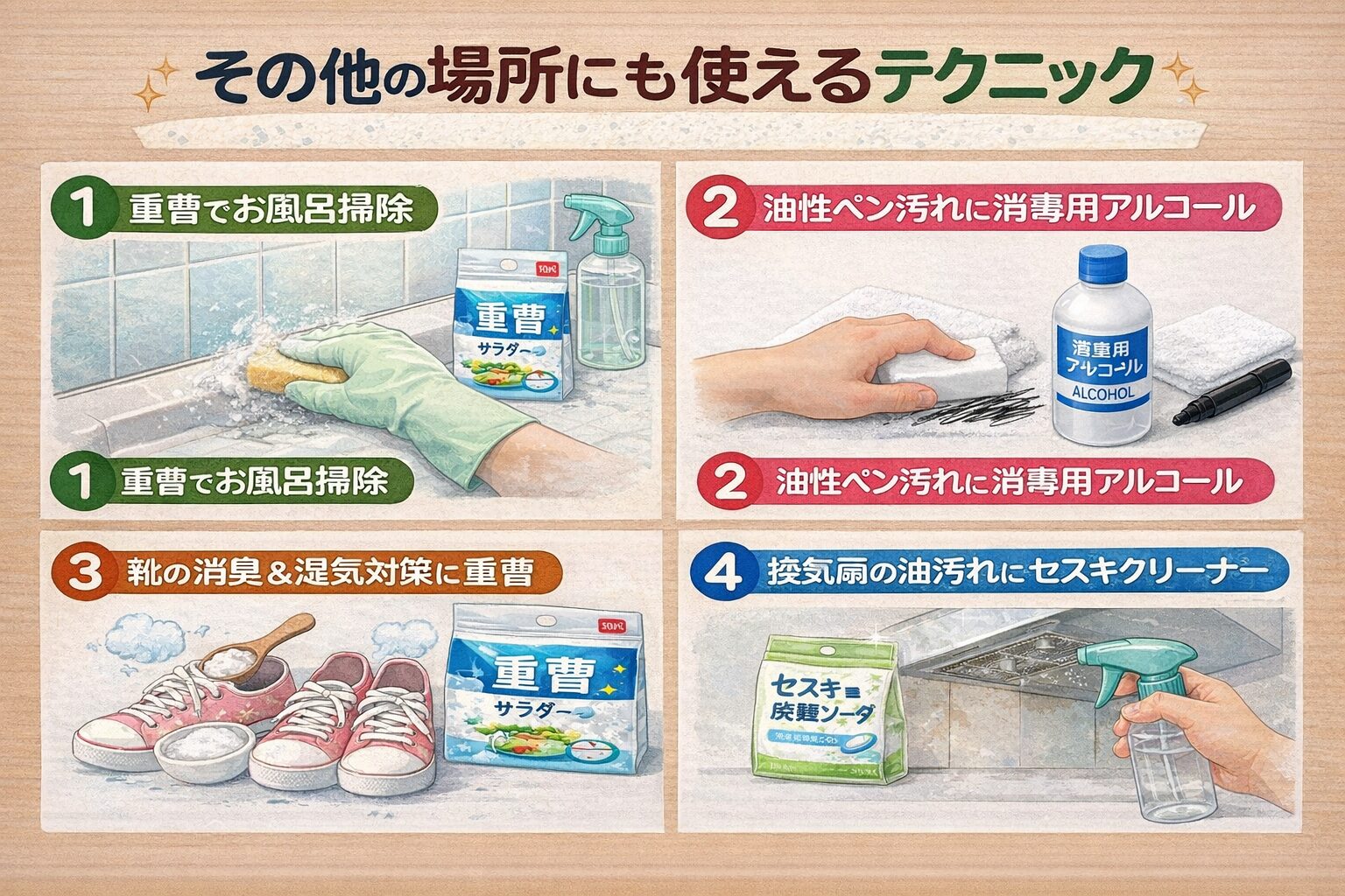 その他の場所にも使えるテクニック