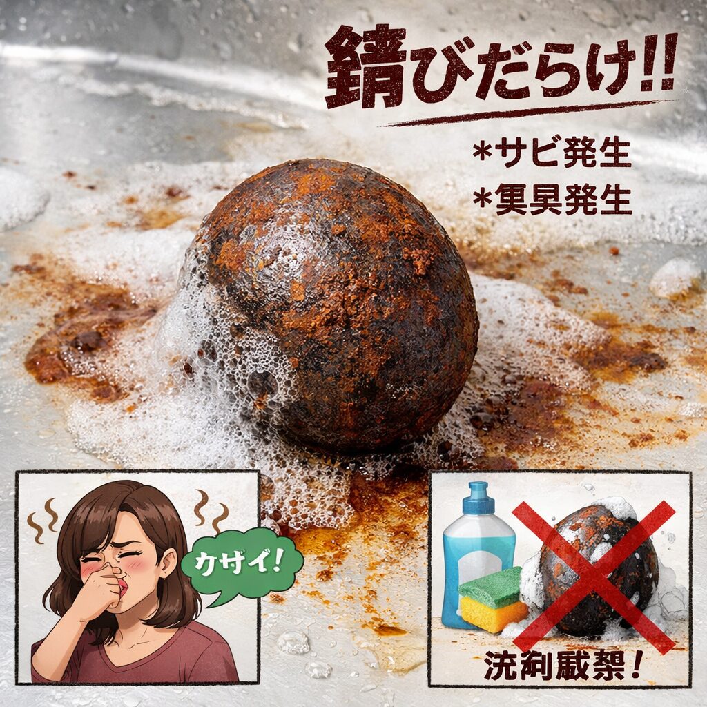 洗剤で洗ってしまった時に起こること