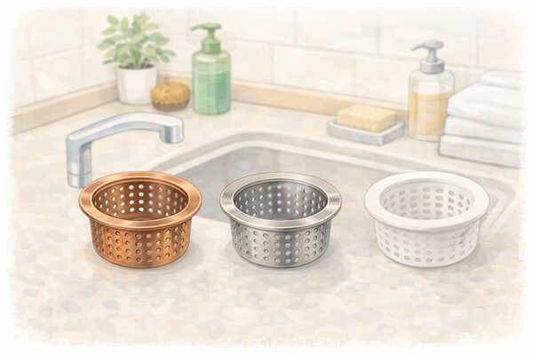 銅・ステンレス・プラスチックの違いを比較