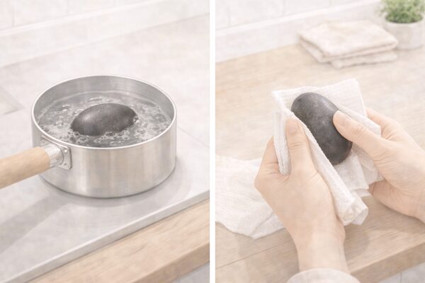 鉄玉子を洗剤で洗ってしまったときの対処手順