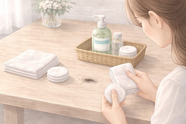 机についた油性ペンの落とし方｜素材別に試しやすい方法と注意点を解説