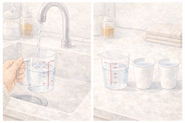 紙コップ・計量カップで代用する方法