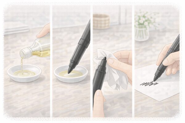 酢を使う応急処置の手順