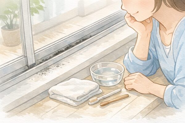 窓のサッシの黒ずみ掃除｜家にあるもので無理なくきれいにする方法をやさしく解説