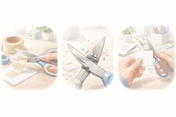 ハサミがベタつく・切れにくい主な理由