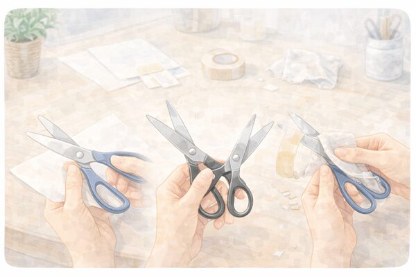 ハサミをベタつきにくくする使い方のコツ