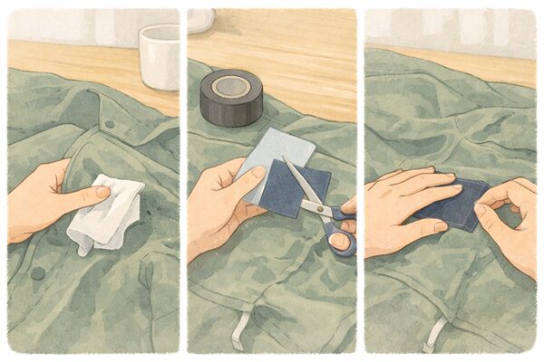 100均アイテムで補修するときの基本手順