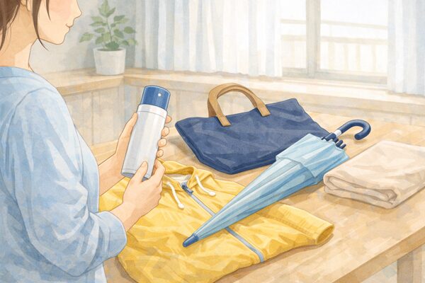 防水スプレーと雨具の選択