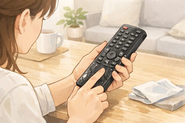 リモコンがベタベタするときはどうする？原因とやさしく試せる対処法を解説