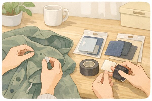 レインコート補修は100均でできる？穴・破れに使いやすいアイテムと注意点をやさしく解説