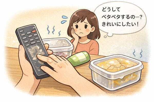 プラスチックのベタベタを取る方法｜原因とやさしく試せる対処法を解説