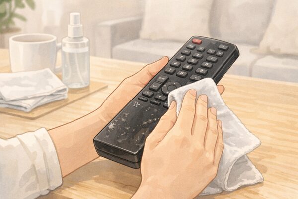 リモコンがベタベタするときにやさしく試せる対処法